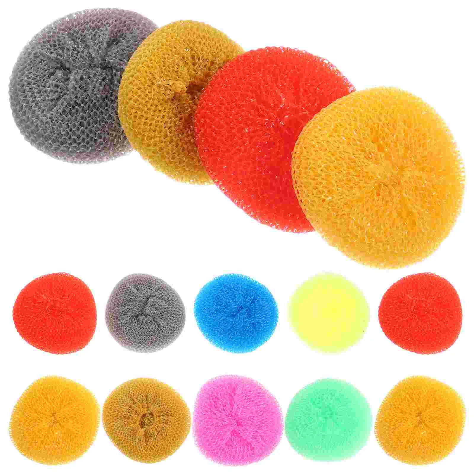 

30Pcs Dish Scrubbers for Dishes Pot Round Scrubbers Kitchen Dish Cleaning Balls Kitchen Scrub Pads (Mixed Color)