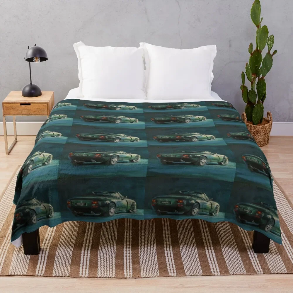 Tvr Griffith Sports Car In Green Throw Coperta Coperte Ands Luxury St Dormitorio Essentials Coperte Da Picnic