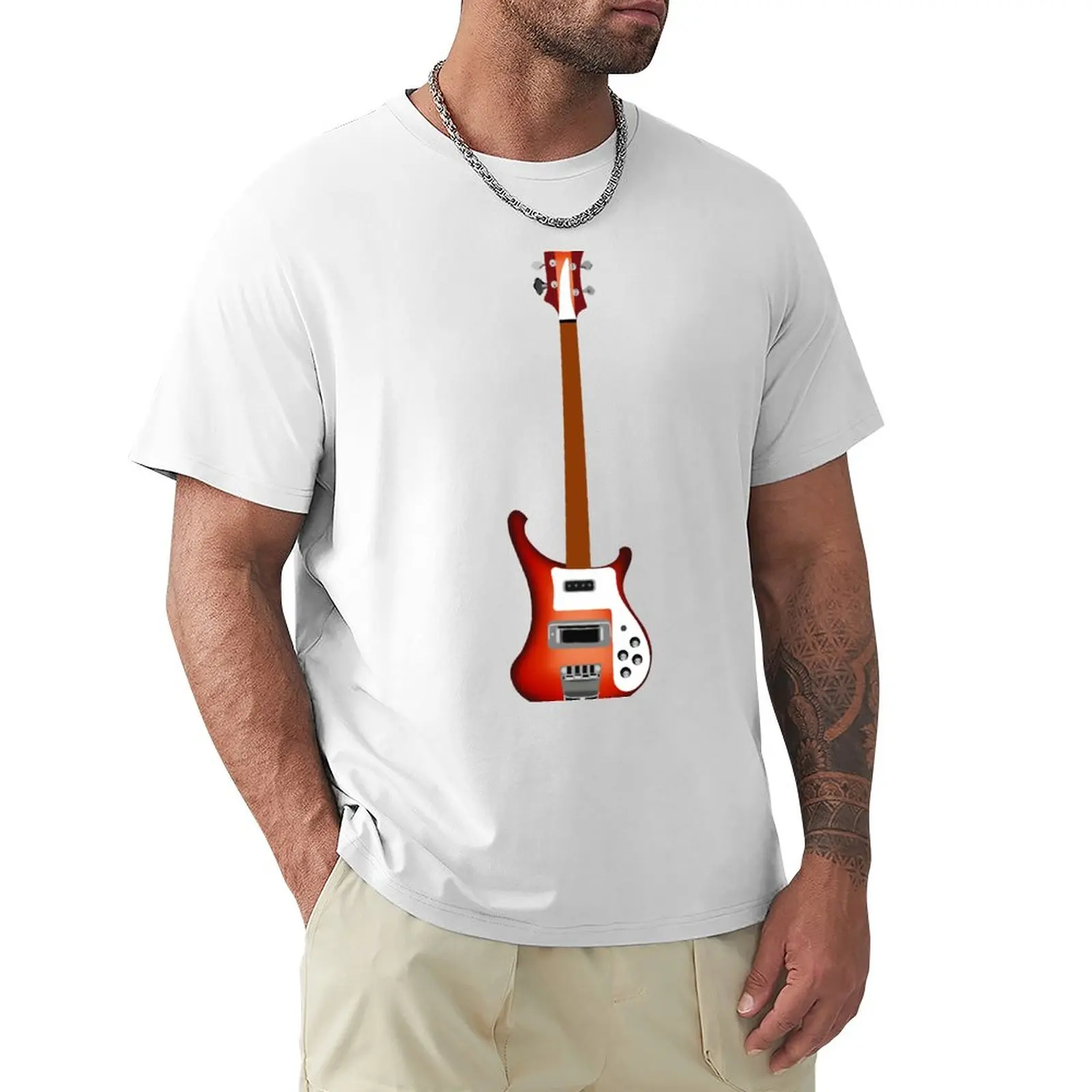 

Fireglo 4001 Rick Bass Electric Bass Guitar T-Shirt customs blacks mens t shirt