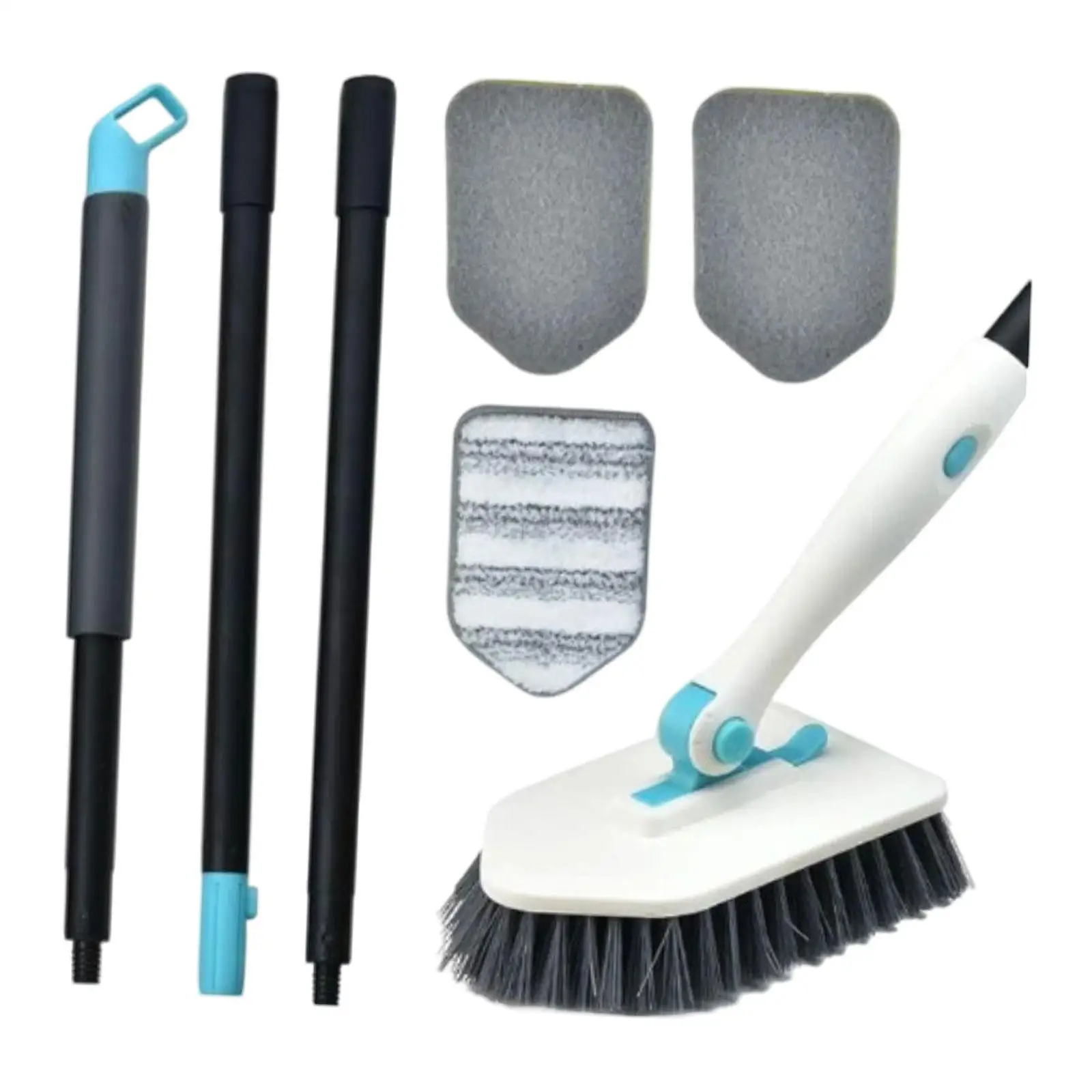 Tub Tile Scrubber Brush Bath Floor Toilet Bathroom Shower Cleaning Brush