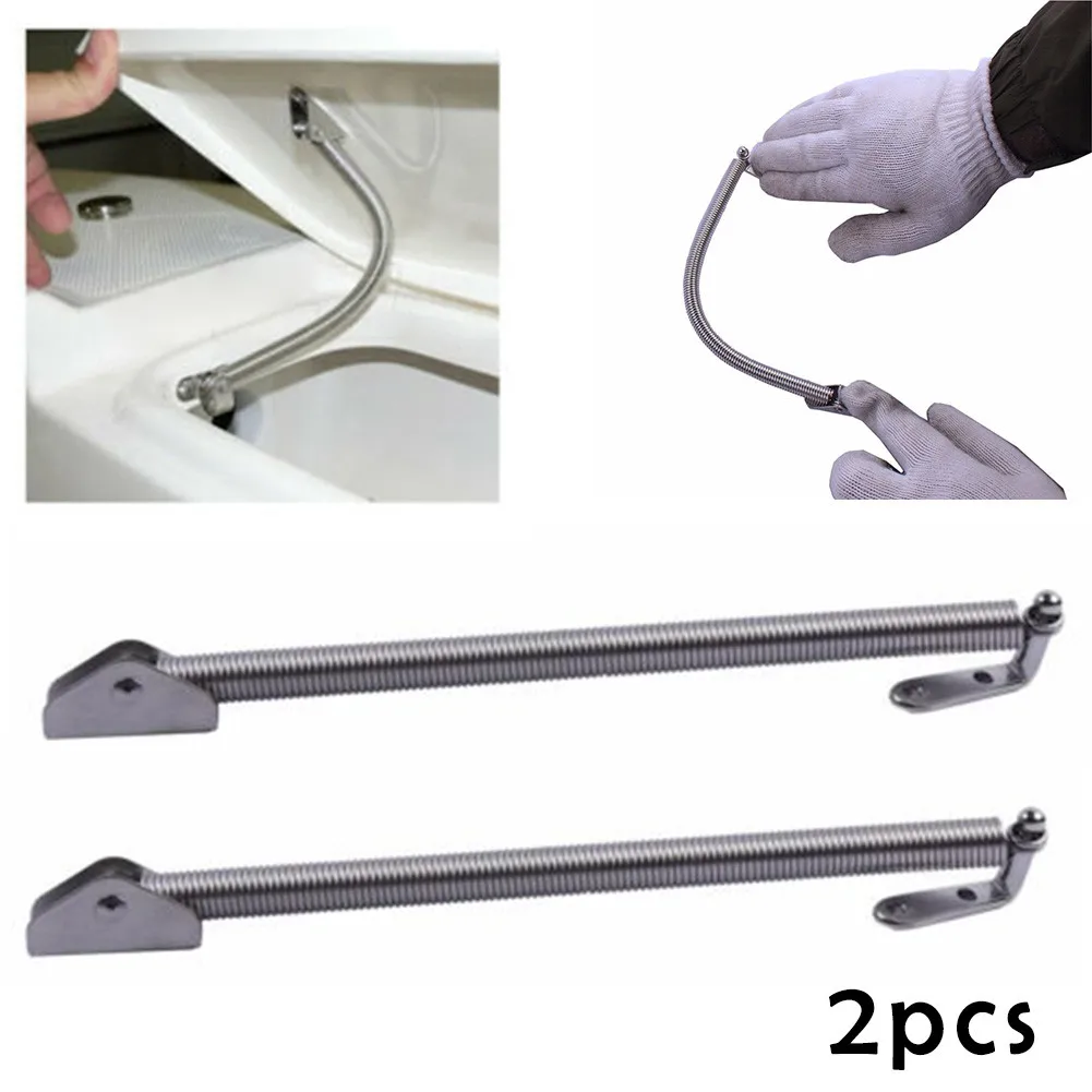 2pcs Marine Stainless Steel Boat Hatch Support Spring Adjuster 8-1/4