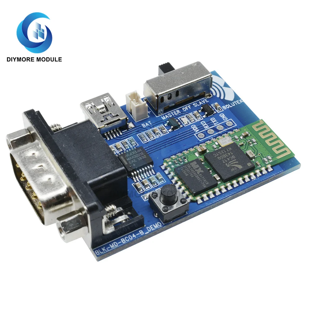 Bc04b Rs232 Bluetooth Serial Adapter Communication Masterslave 2 Modes 5v Mini Usb Bluetooth