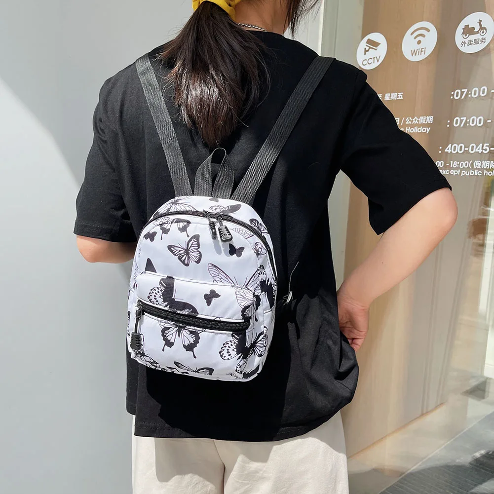 Nylon Animal Pattern Backpack for Women Casual Daily Use