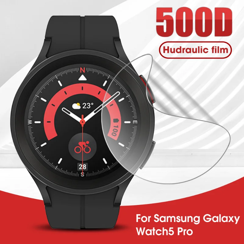 

Для Samsung Galaxy Watch 5 Pro HD Прозрачная устойчивая к царапинам водостойкая мягкая пленка для Samsung Galaxy Watch 5 40/44 мм умные часы