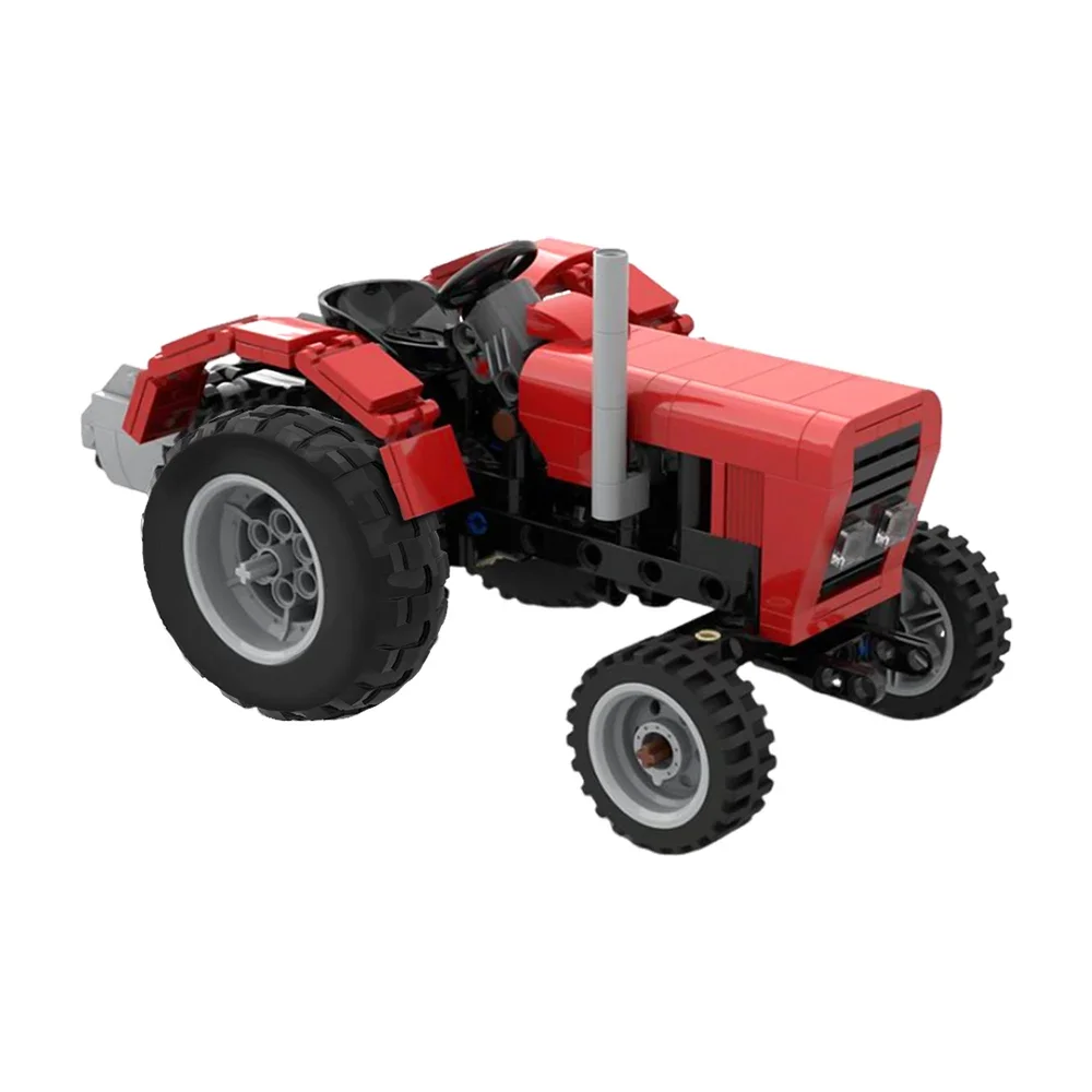 

MOC Classic Old Tractor Car Building Blocks Model City Rural Walking Tractors Truck Bricks diy Educational Toy for Children Gift