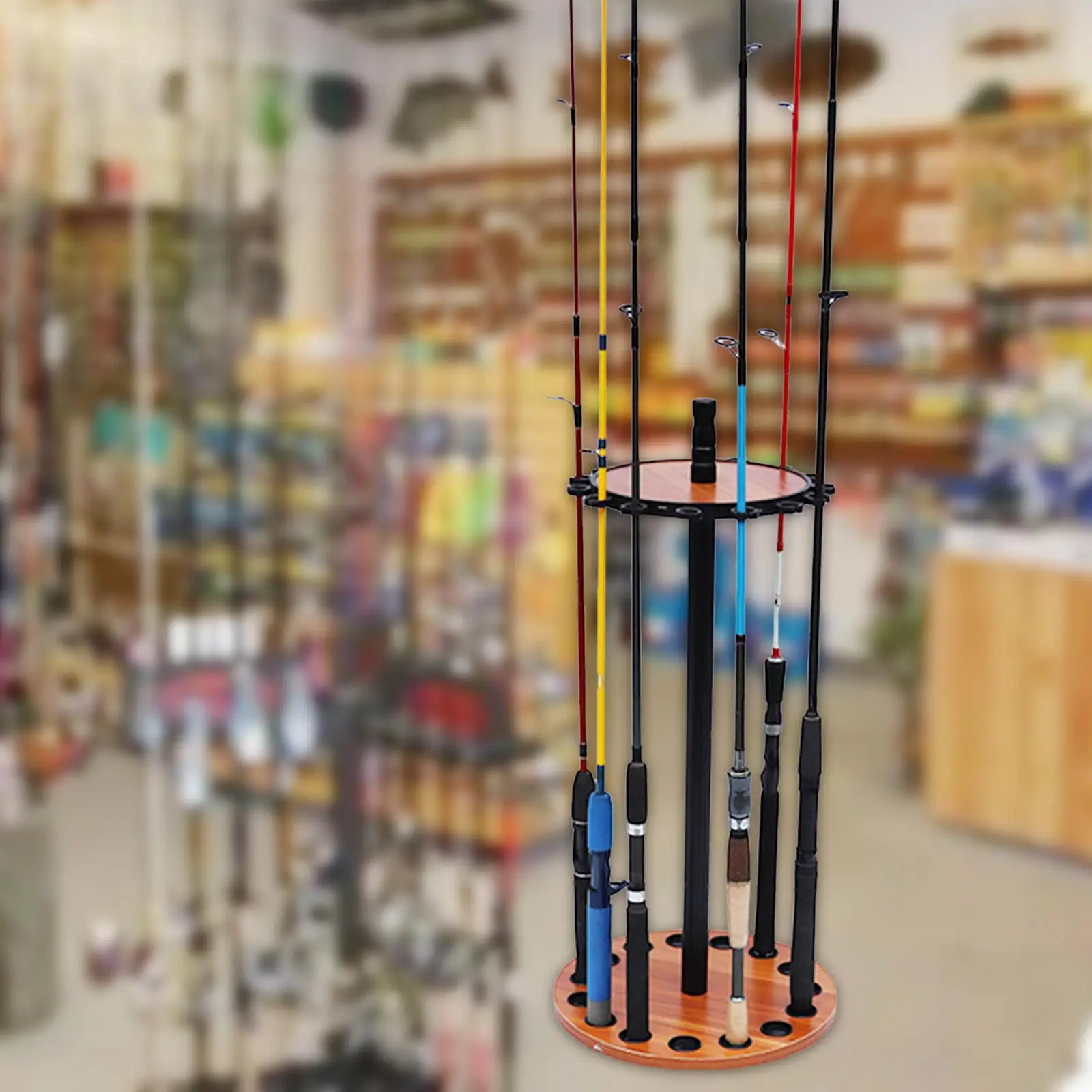 Fishing Rod Holder Organizer Support 15 Hole Detachable Fishing Pole Holder