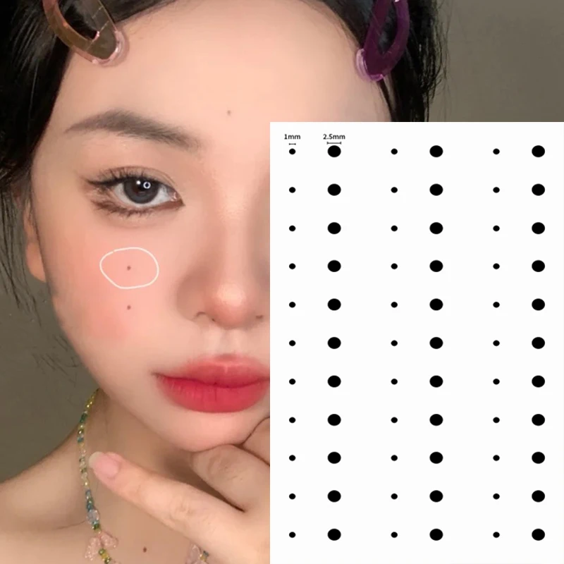 

3D Black Tear Mole Fake Tattoo Stickers Sexy DIY Body Art Temporary Tattoo Sketch Face Eye Corner Beauty Mole for Female 1PC