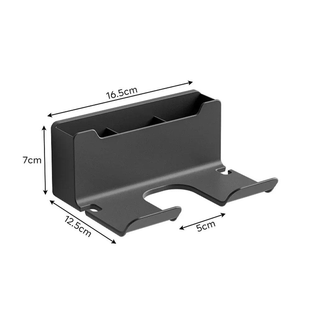 Wall Mounted Hair Dryer Holder Wall Dryer Cradle Straightener Stand Toilet Blower Holder Shelf Bathroom Accessories 5