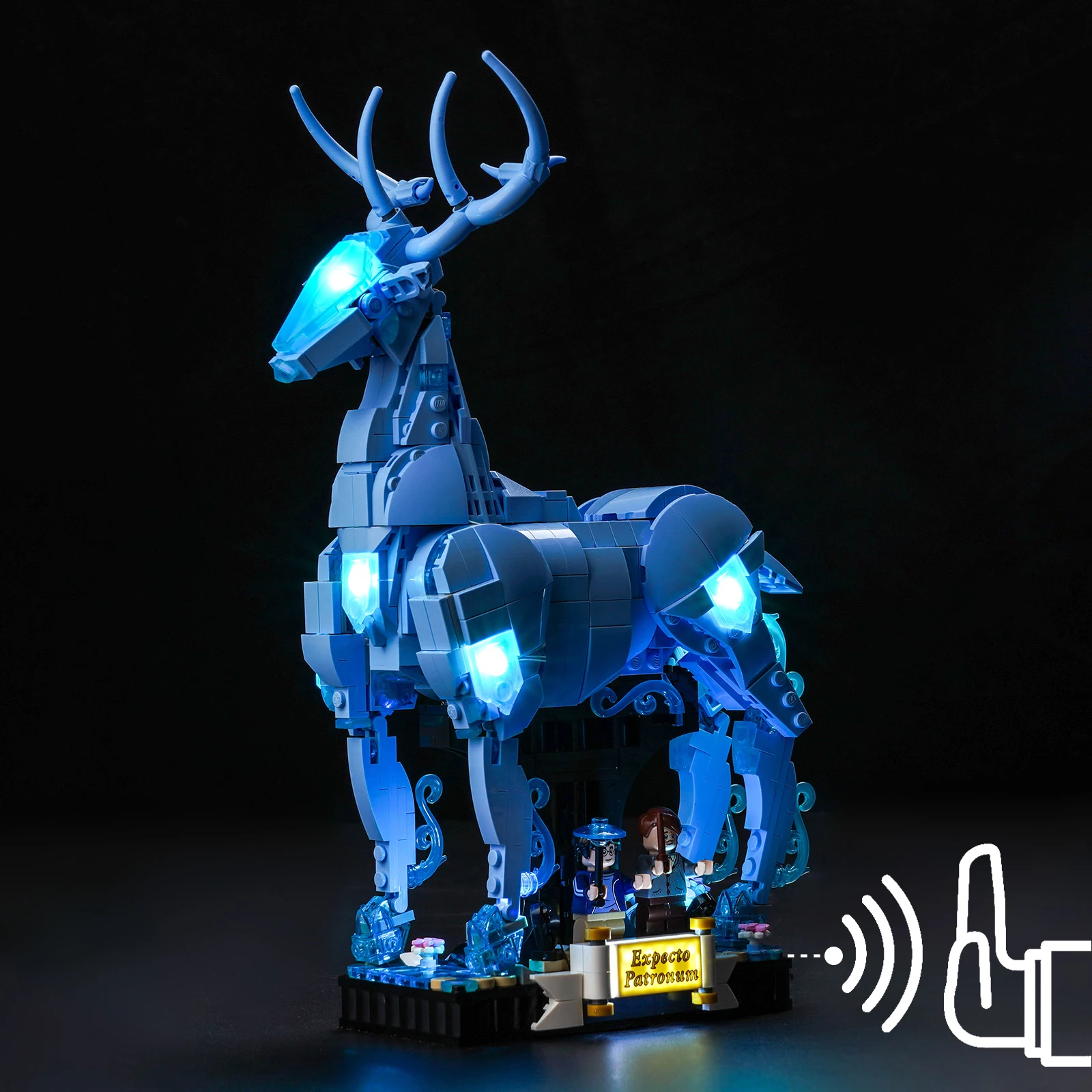 Lazishi Illuminazione A Led Per Fai Da Te 76414 Edreto Patronum Building Blocks Con Custodia Per Batteria (Modello Non Incluso)