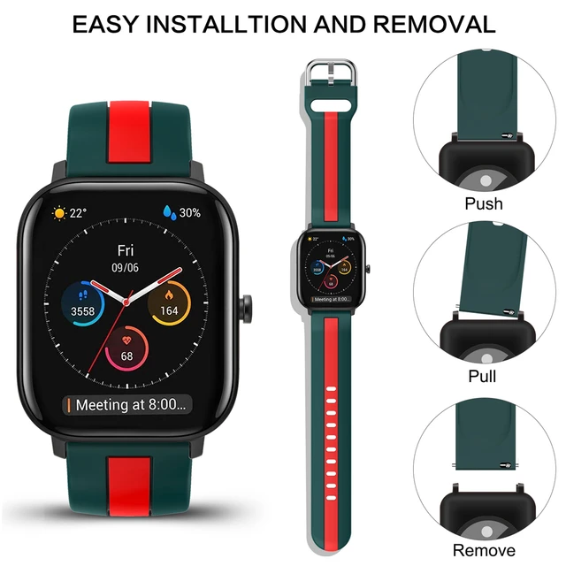 Nylon Watch Bands for Amazfit GTS 4 Mini/GTS 3/GTS 2/GTS 2e/GTS 2 mini,  20MM Loop Elastic Straps for Amazfit Bip U Pro/Bip/Bip S - AliExpress