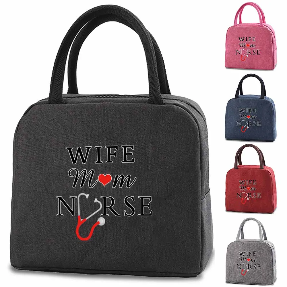 Child Insulated Lunch Bag Nurse Work Tote Organizer Packed Food Box Thermal Lonchers Meal Bags Women Cooler Picnic Handbags Men