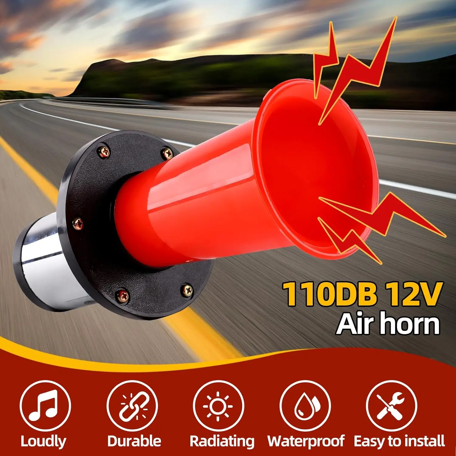 FARBIN Ooga Horn Classic Car Horn Funny Horns For Dominican Republic