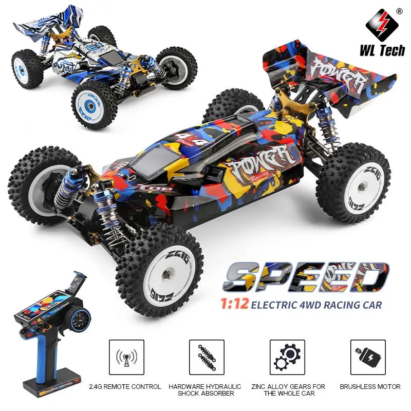 Voiture RC WL124007 1/12 4WD 2.4GHz Tout Terrain Électrique