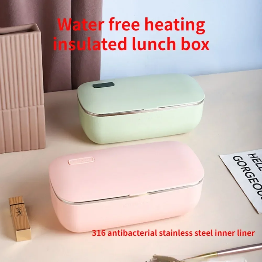 

1L lunch box 316 stainless steel heated lunch box, insulated, water free, hot rice electric lunch box, portable for one person