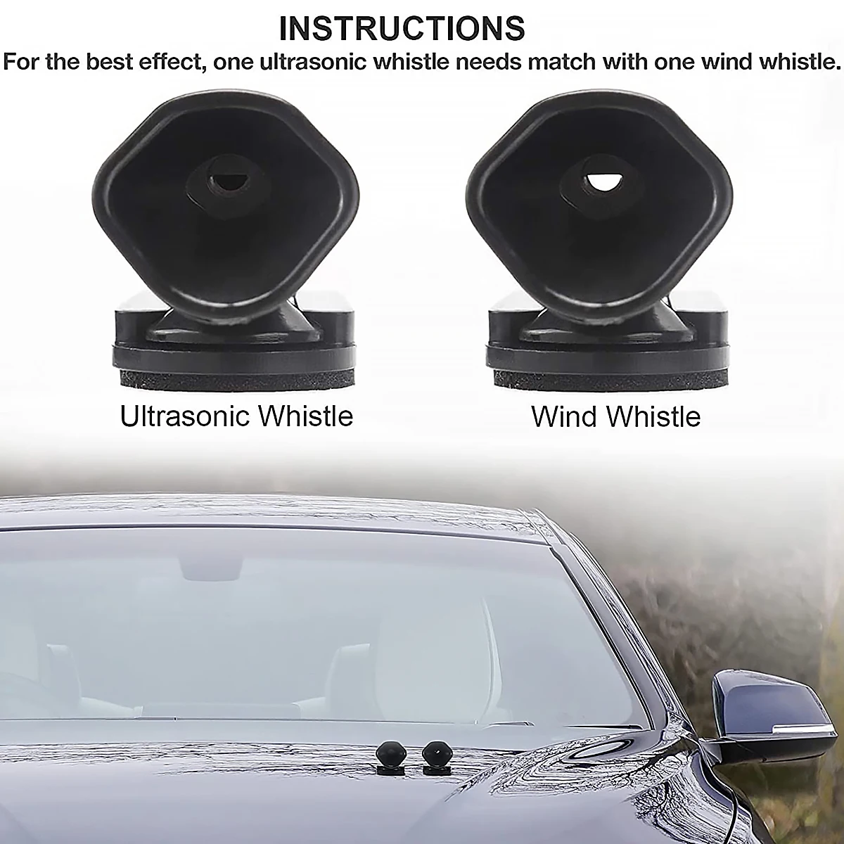 ABS Deer Warning Whistles Car Anti Collision Device