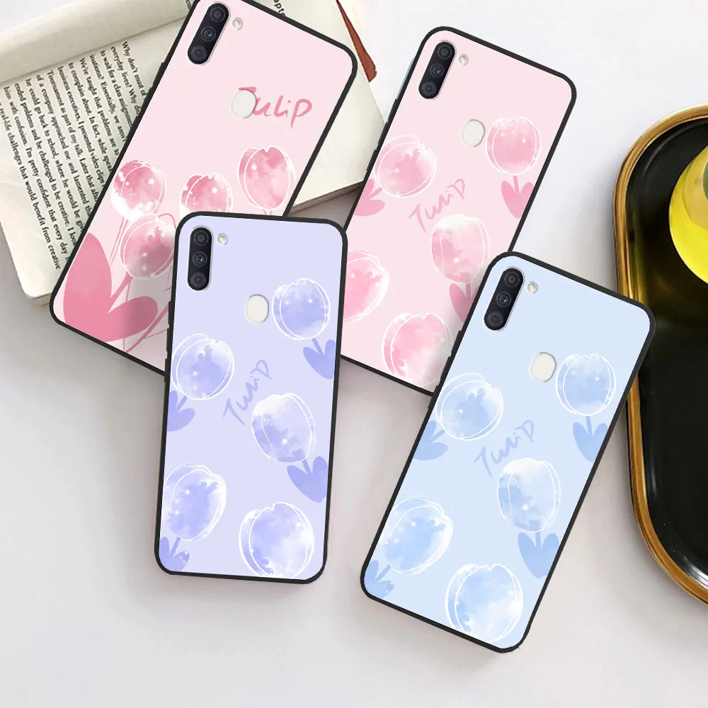 Per Samsung Galaxy A11 A 11 Custodia M11 M 11 Cover Posteriore Morbida In Silicone Tpu Per Samsunga11 A 11 A115 Sm-A115F Coque Flower Bumper