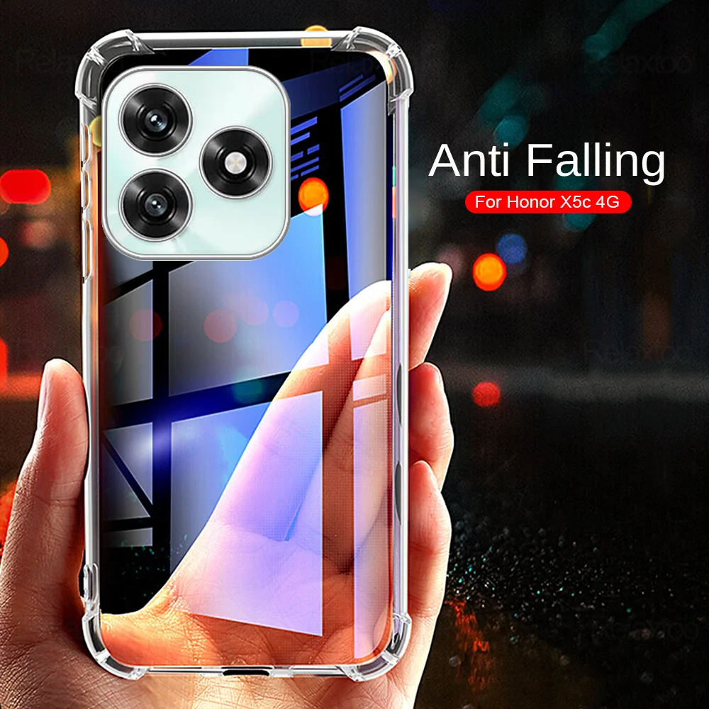 Shockproof Transparent Silicone Phone Case - Clear Armor Cover