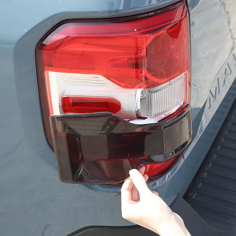 

For the Ford Maverick 2022 pickup Car Rear Lamp Shade Brake Indicator Light Reversing Lamp Blackened Tail Lamp Cover Auto Parts