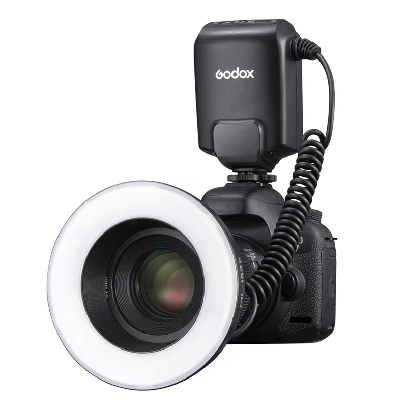 Godox 매크로 링 플래시 라이트, 캐논, 니콘, 펜탁스, , 올림푸스, DSLR 카메라, 사진 스피드라이트, 치과 LED 라이트, ML150II