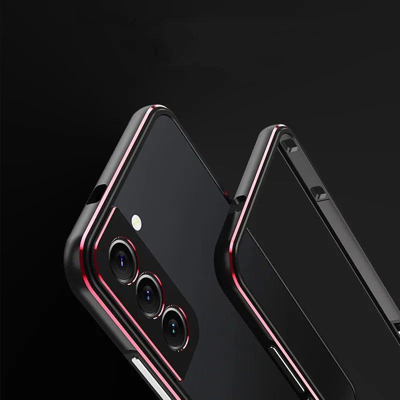 For Samsung Galaxy S22/ S22+ /S22 Ultra Aluminum metal bumper Frame Slim Cover phone case+ carmera Protector