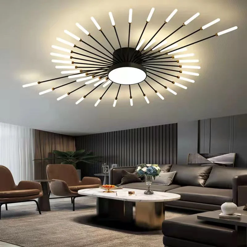 Creative Living Room Lights LED Ceiling Lamp Fireworks Lights Bedroom Ceiling Light Kitchen Chandeliers Villa Interior