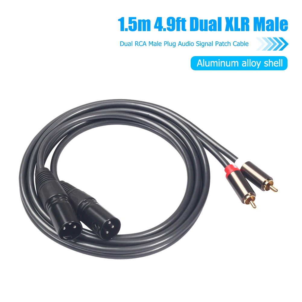  XLR - RCA  ÷,  ȣ ġ ̺, 1.5m, 4.9ft