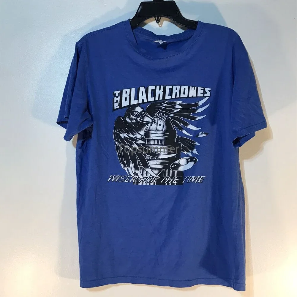 

Blacks Crowes Blue Graphic Print T Mens Size L Euc