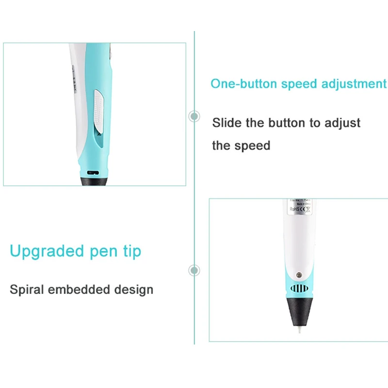 New Printing 3D Pen Children 3D Pen DIY Drawing Pens PLA Filament Birthday Christmas Boys Girls Gift For Kids