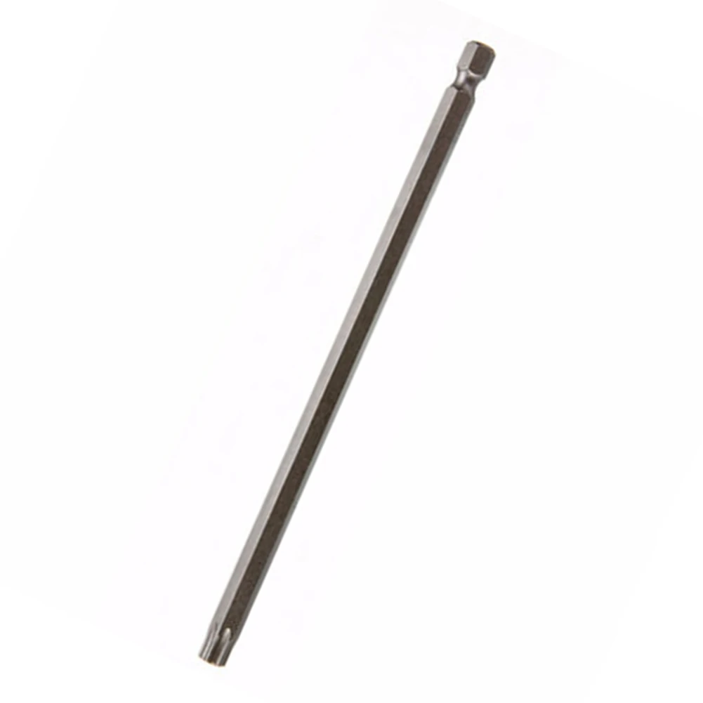 

8PCS 1/4" Hex Bits Driver Tamper Proof Magnetic Torx Screwdriver Bit 150mm Long T8 T10 T15 T20 T25 T27 T30 T40 Hand Tools