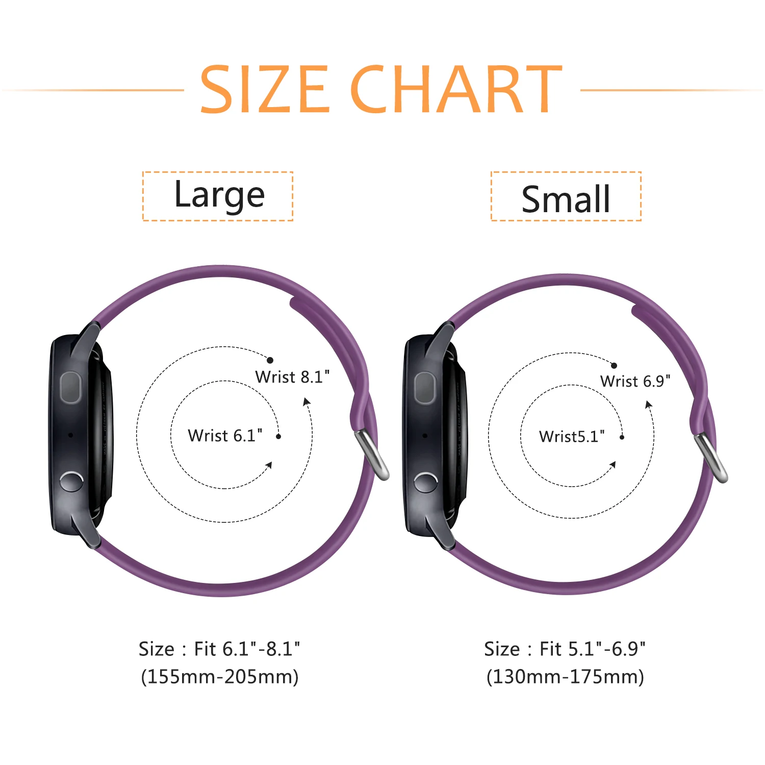 20mm Premium Silicone Watch Strap Band