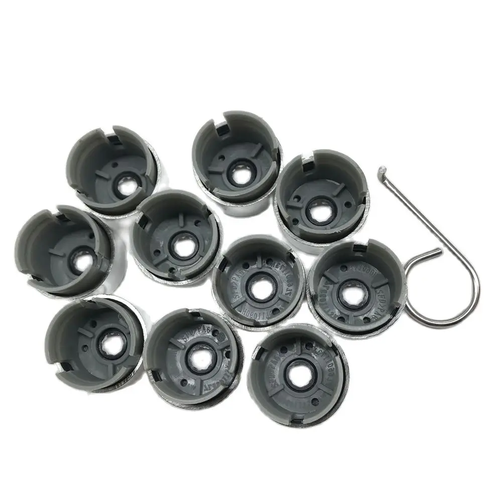 7L6 601 173A 2ZZ 10pcs Chrome Wheel Lug Bolt Nut Cap Cover 7L6601173A for VW Touareg 2004-2010 2011 2012 2013 2014