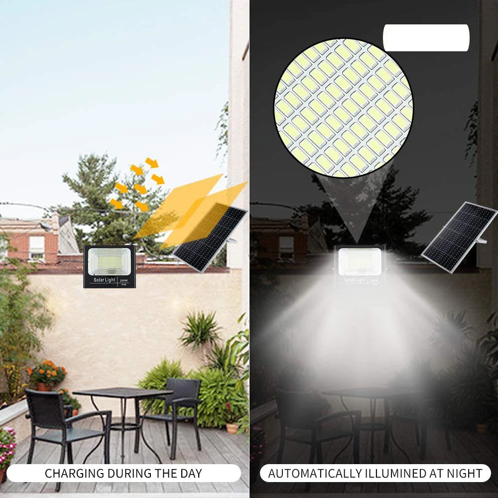 solar deck post lights 300W Solar Lights Outdoor Solar lamp Remote Control Solar Powered Flood Light IP66 Waterproof for Yard Swimming Pool solar hanging lanterns