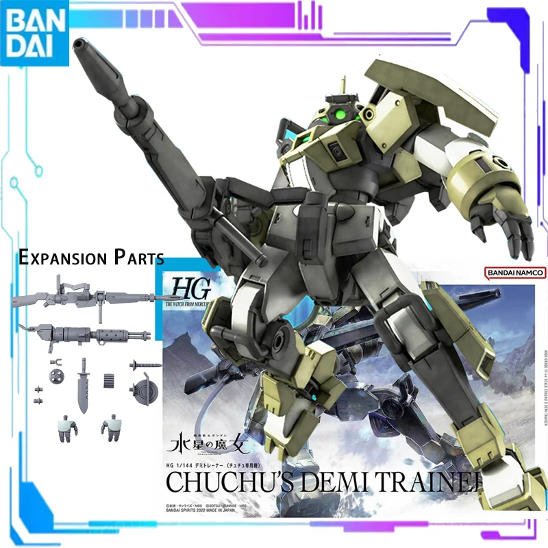 

Bandai Gunpla Hg 1/144 The Witch From Mercury Gundam Chuchu's Demi Trainer Assembly Model Collectible Robot Kits Toys Kids Gift