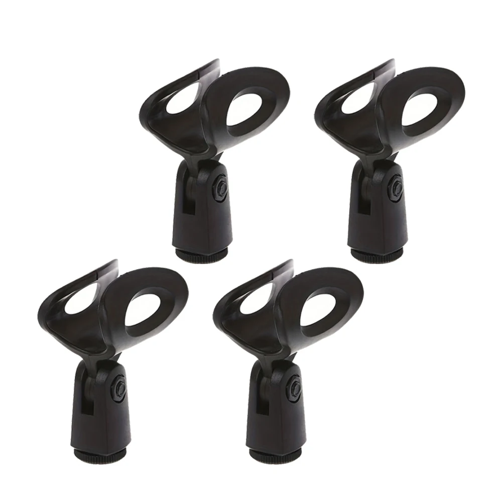 Microphone Clip Adjustable Mic Holder Clamp For Desktop Floor Standing Microphones Stand 4pcs