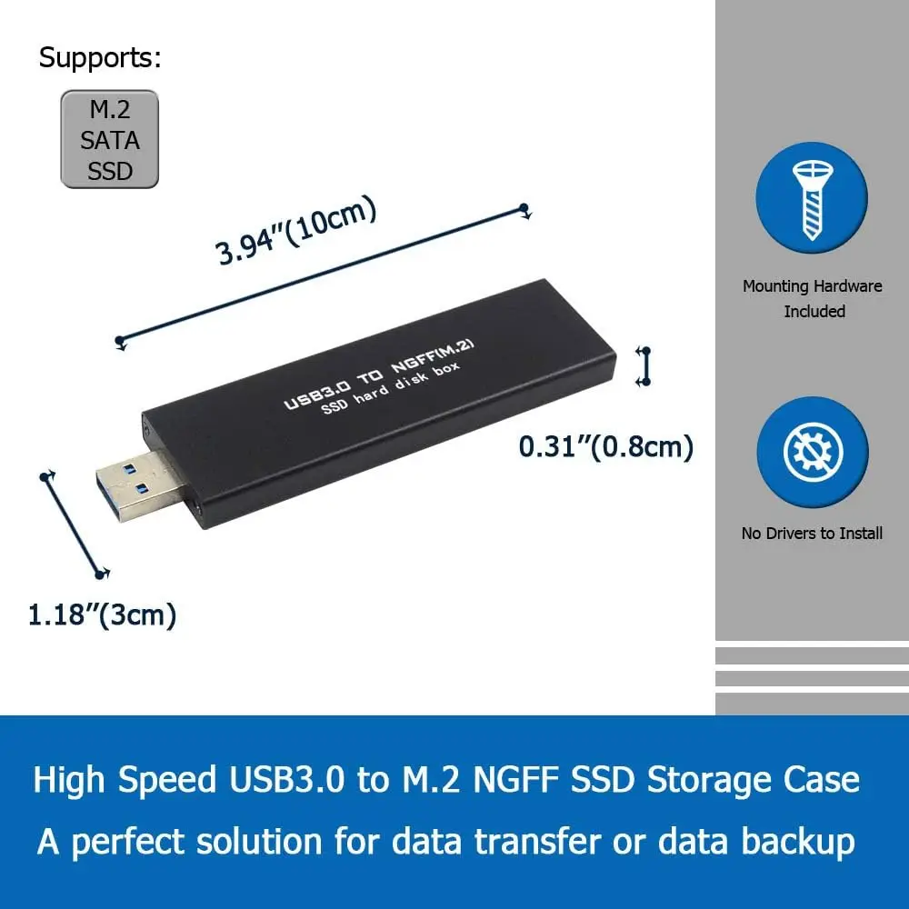 USB to M.2 SATA SSD (B Ű) , ̽ , ޴ SSD ,  M.2 ܺ Ŭ