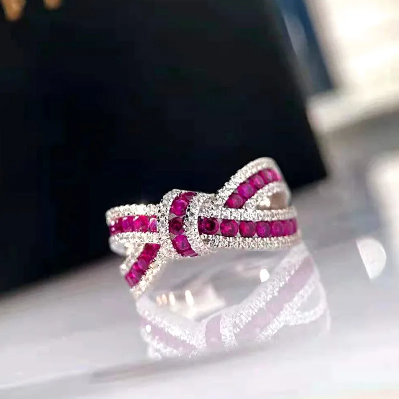 925 Sterling Silver Fashion Engagement Ceremony Accessories with Bright Zirconia Stylish Female Gorgeous Trendy Wedding Jewelry - 4