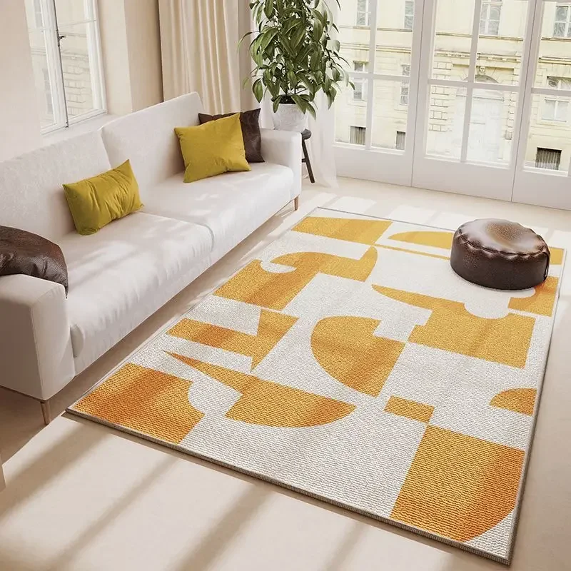 

Nordic Modern Simple and Comfortable Living Room Decorative Carpet Soft Light Luxury Home Mats Bedroom Bedside Rug