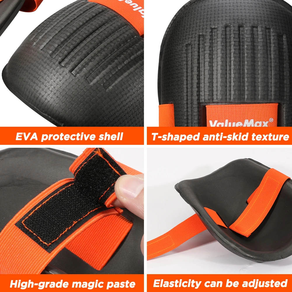 ValueMax 1 пара наколенников EVA мягкий пенопласт набивки профессиональных защитных передач для сада рабочих колодок колена 2024