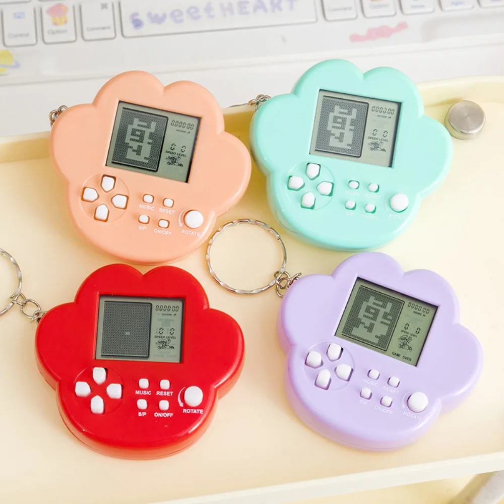 NostalgicTamagotchi 가상 전자 애완동물 열쇠고리, 미니 사이버 디지털 동물 게임기, 어린이를 위한 휴대용 귀여운 장난감 선물
