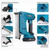 Hormy 1022J Cordless Electric Nailer Stapler Gun Home DIY For Makita 18V Li Battery Profession With Nails Woodworking Power Tool 4