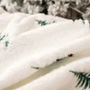 Christmas Blanket White Pine Tree Print Soft Plush Cozy Warm Xmas Design Home Decor Sofa Bed Living Room Festive Winter Gift 6