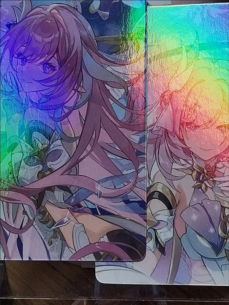 Honkai Impact 3rd Elysia 55 개/대 장식 레이저 Lomo 카드 Photocard HD 양면 앨범 사진 카드 팬 컬렉션 엽서