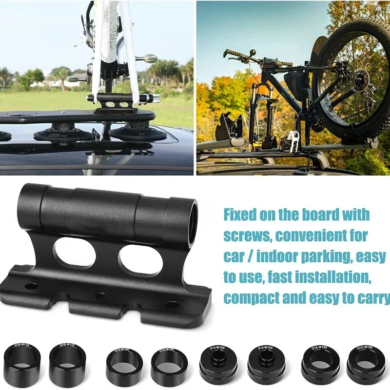 고정 자전거 공급 자동차 랙 전체 표준 지원 QR 스루 액슬 부스트 포크 스탠드 MTB 도로 자전거 지붕 브래킷 트럭 자전거 스탠드
