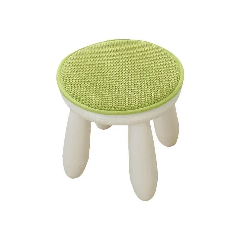 Solid Color Round Cushion Thickened Non-slip Chair Cushion Home Small Round Stool Student Dormitory Chair Stool Ass Cushion 6