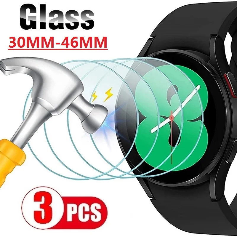 스마트워치용 강화 유리 화면 보호기, 스마트워치 필름, 33MM, 34MM, 35MM, 36MM, 37MM, 38MM, 39MM, 40MM, 41MM, 42MM, 44MM, 30MM-46MM