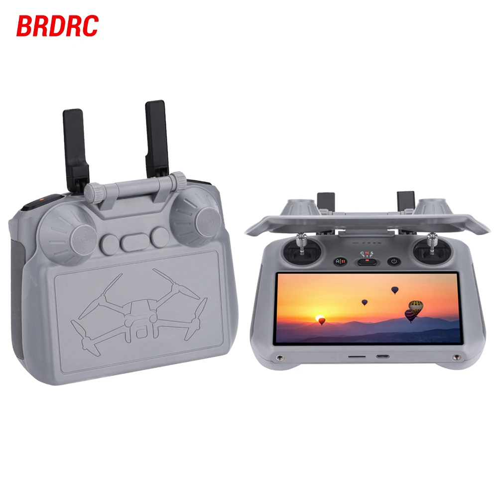 

BRDRC 2 in 1 Remote Controller Sun Hood Sunshade Screen Protector Protective Shell Cover for DJI Mini 4 Pro RC 2 Accessories