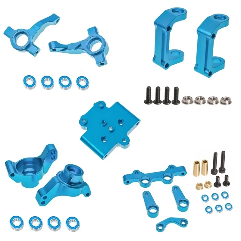 Metall-Lenkbecher hinten aufrecht Lenkungsbaugruppe Upgrade-Teile für Tamiya Fighter NXGEN DT04 58741 RCCar-Zubehör im Maßstab 1:10