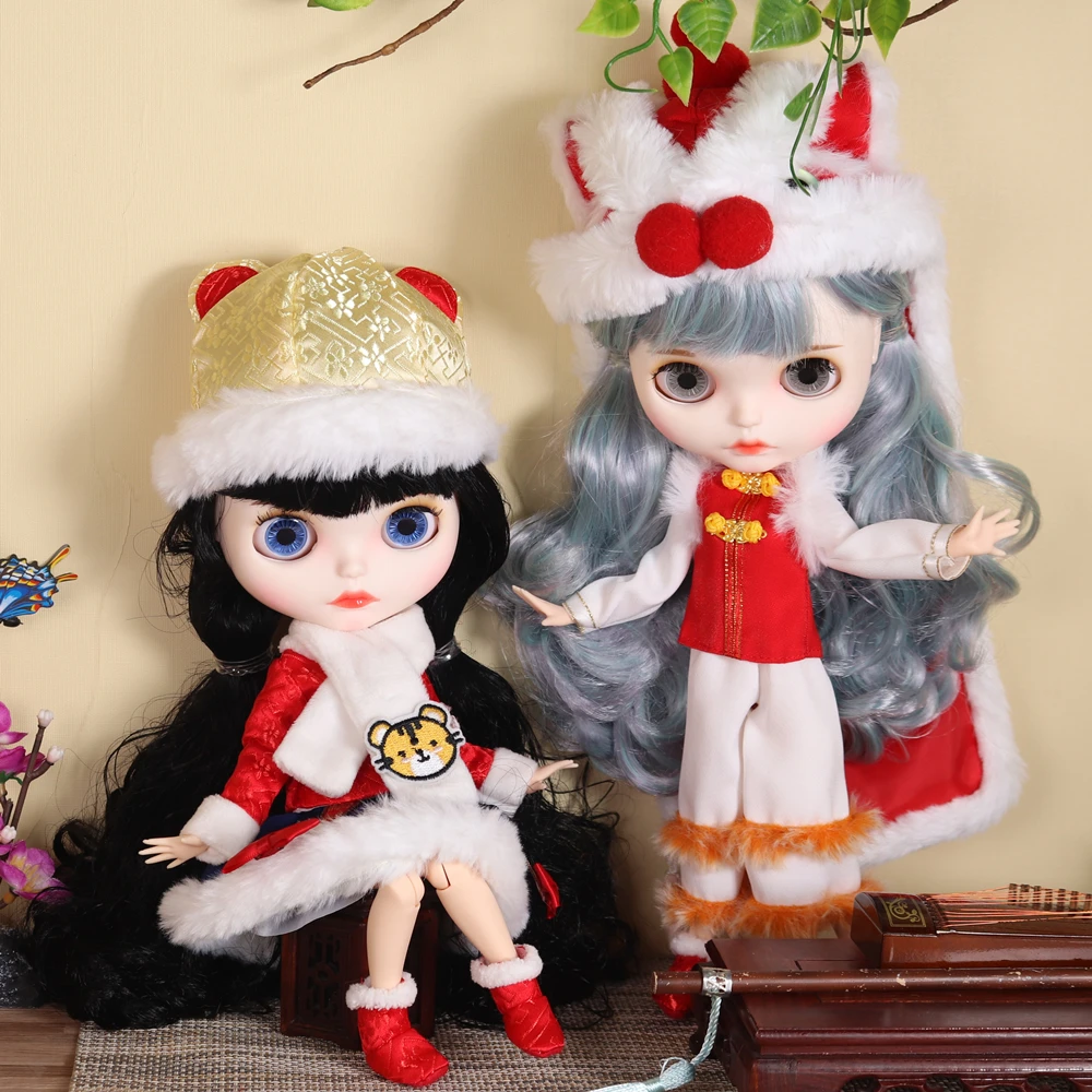 Neo Blythe Doll Christmas Dress With Hats 1