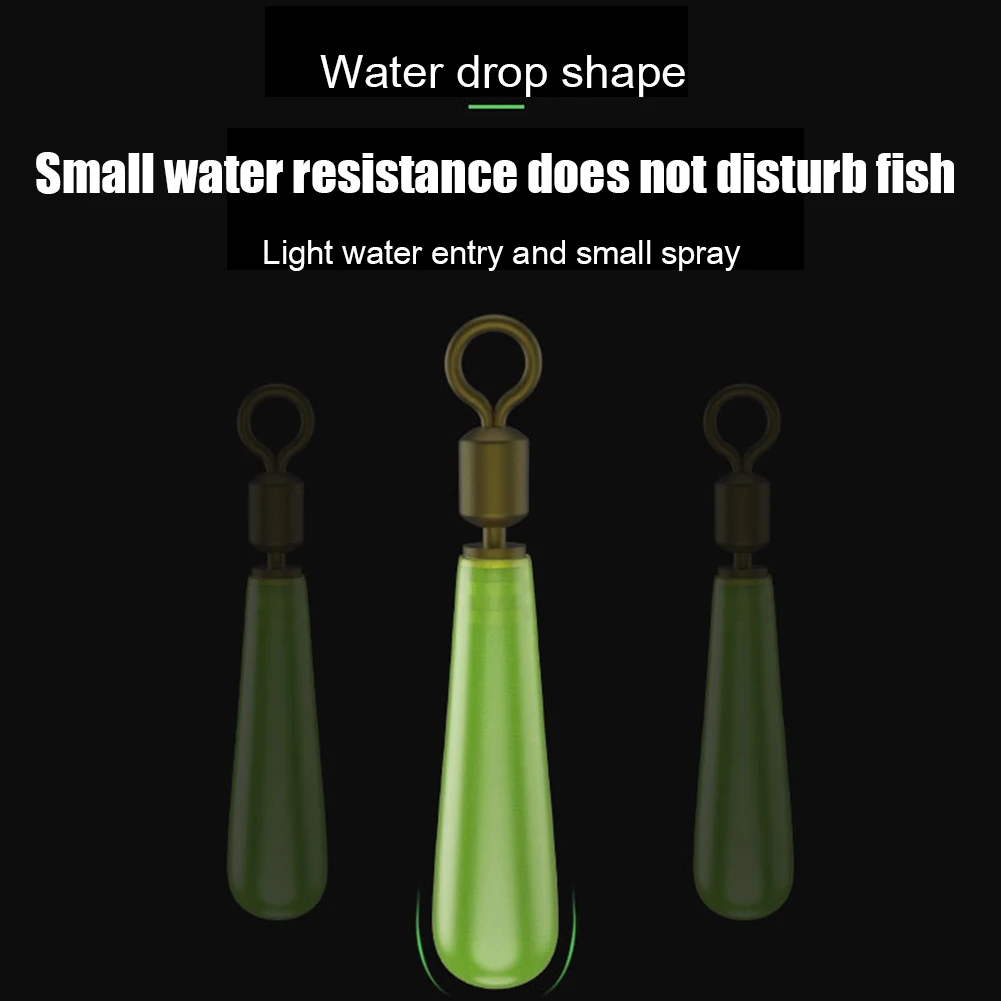 30/60/90PCS Fishing Gear Block Rotation Drift Fishing Floats Accessory Bobber Copper Rubber Tools Fish Float Float Base