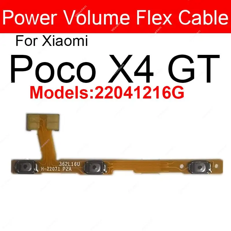 Power Volume Side Button Flex Cable Ribbon Replacement Parts